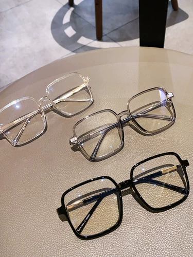 Cherry Koko Черные бокалы корейские лица лица Маленькое простые артефакты против легких стаканов Структура женское плоское зеркало