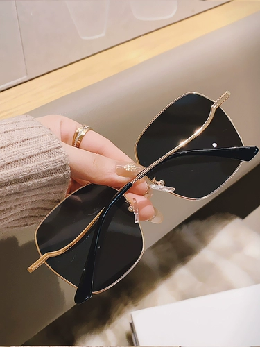 Модные золотые солнцезащитные очки, защита от ультрафиолета