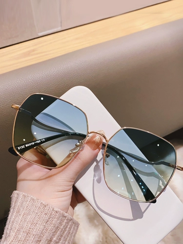 Модные золотые солнцезащитные очки, защита от ультрафиолета