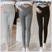 Ban đầu mùa xuân và mùa thu quần triều thấp waistpants đáy mùa thu mẹ đầu thai kỳ mang thai phụ nữ mang thai có thai mặc 2-5 bên ngoài mặt trăng