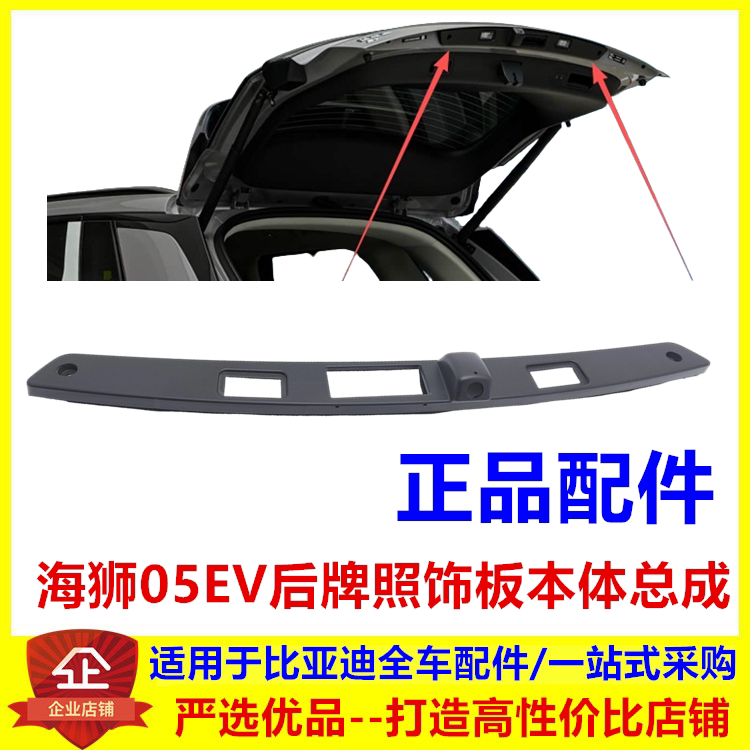 Suitable for Byd Hiace 05Ev Rear License Plate Trim Panel Body Hiace Switch Decorative Panel Panel Cover Accessories
