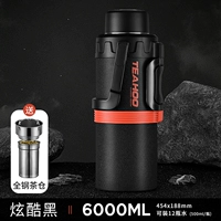 316L Стальная антибактериальная модель ★ Черный 6L + все стальные чайные склад + чашка кисть