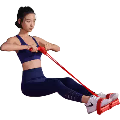 Pedal pull device sit-up assist household thin stomach assist fitness yoga equipment roll abdominal tension rope