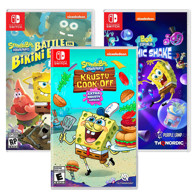 Новая игра Switch Spongebob, доступны четыре варианта, китайский картридж Nintendo NS