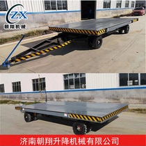 Flat Tractor Heavy Duty Plant Area Forklift Trailer Flatbed Truck Pull 1 ton 10 ton Transport Warehouse flatbed truck