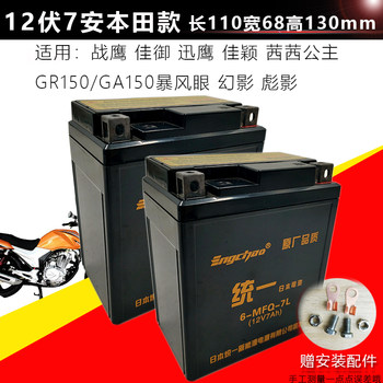 Zhanlong 150 weiling 150 hanying biaoying phantom ares motorcycle dry battery maintenance-free unified battery