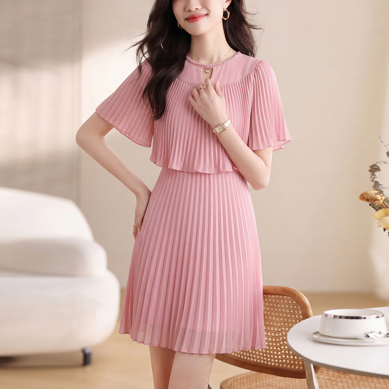 Pink Birthday Dress for Women 2026, Petite, Summer Style, Super Trendy, Stunningly Beautiful, Unique, Waist-Cinching Mini Dress
