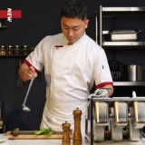 Шеф-повара рабочая одежда в летнем новая кухня с коротки