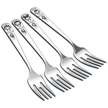 Western tableware custom zodiac salad stainless steel fork