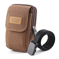 Большой коричневый [вертикальный три -слой 6,5 -инх]+ремень