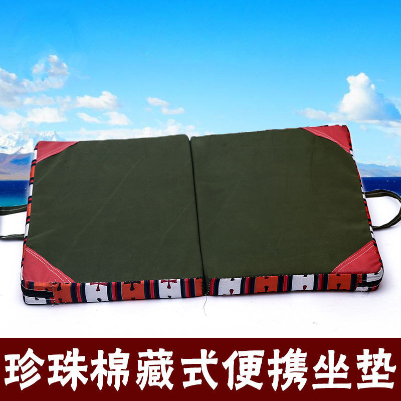 For Buddha meditation cushion pearl cotton Tibetan meditation cushion thickened folding meditation cushion worship repentance cushion meditation kneeling worship Buddha cushion