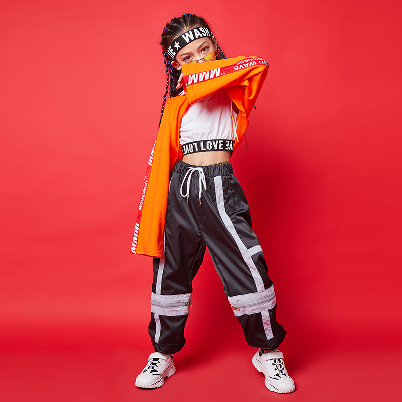 Children Jazz Dance Dress Girl Luumb Tide Jazz Dance Street Dance Show Girl Hip Hop Show Show Costume
