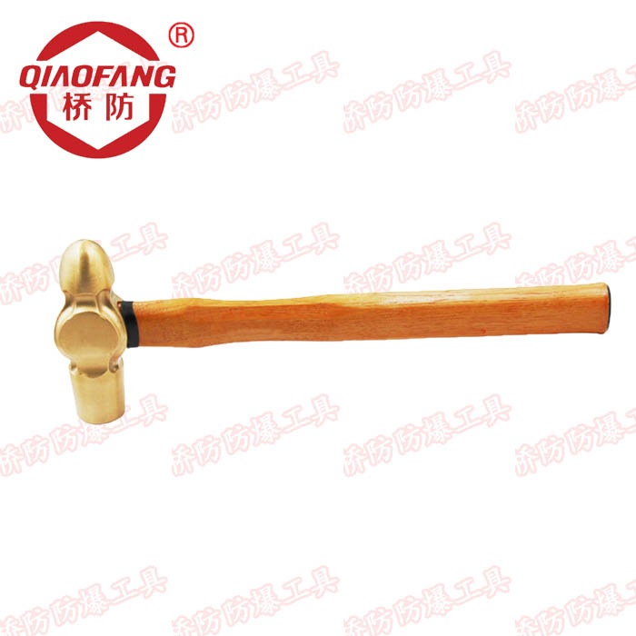 Zhongbo Bridge explosion-proof tool QFA187A explosion-proof aluminum bronze wooden handle teat hammer