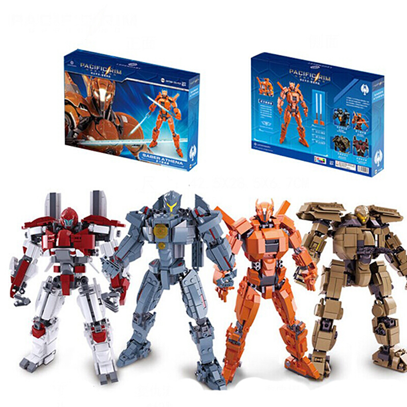 Little Luban Pacific Rim 2 Mecha Revenge Rangers Assembling Building Blocks Robot Model Boy