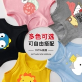 Хлопковая майка, летняя детская летняя одежда, футболка без рукавов, детский тонкий жилет, детская одежда