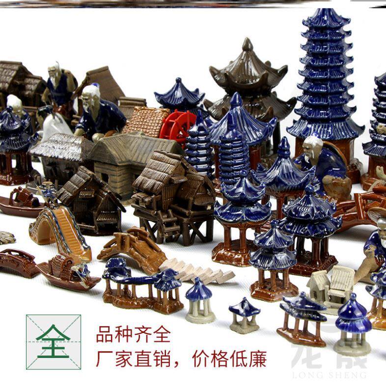 Potted puppets, moss accessories, mini decorations, lucky aquarium, bonsai decorations, cattle and horses, viewing pavilions, gazebos, side views