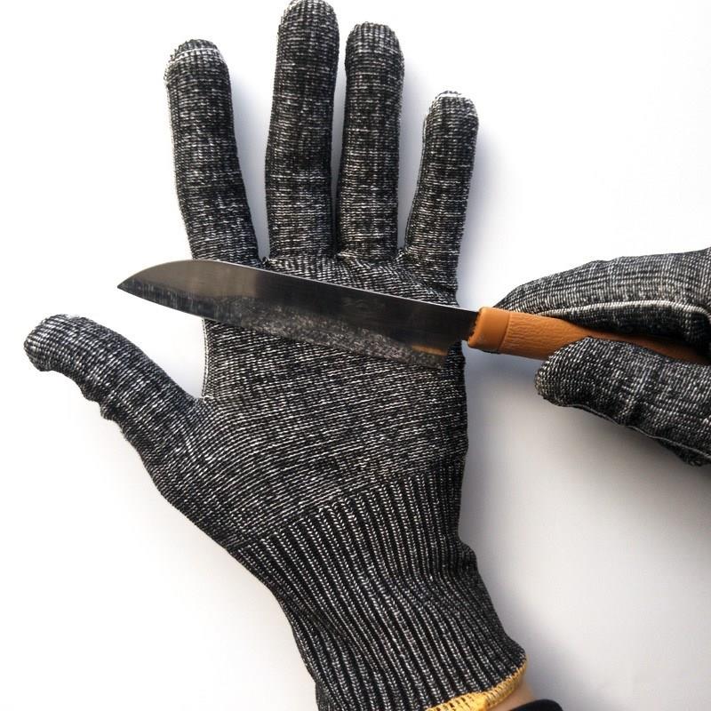 Nylon glove anti-cut 5-level anti-stab anti-slip thickened glove kitchen cut meat abrasion resistant site Mining available