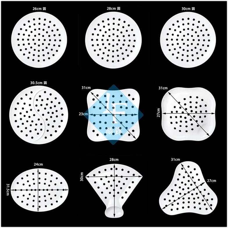 Perforated porous ceramic plate sashimi dish steamed dumplings 0 steam the creative dish fish dish plate