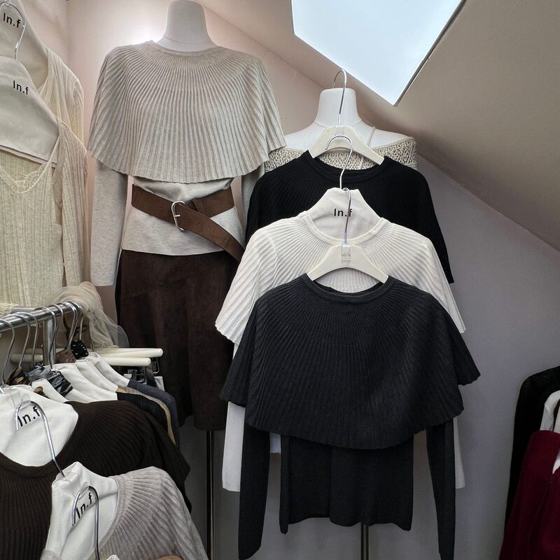 Shisanxing 2026 Early Autumn New Style Cape Shawl + Long-Sleeved Sweater Women's French-Style Elegant Knitwear Two-Piece Set Shisanxing 2026 Early Autumn New Style Cape Shawl + Long-Sleeved Sweater Women's French-Style Elegant Knitwear Two-Piece Set