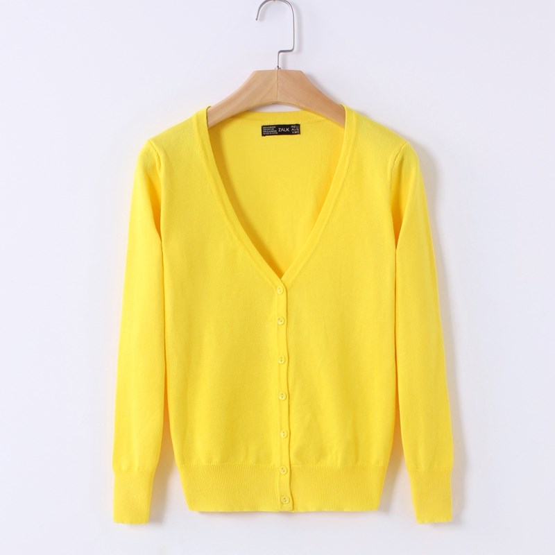 Áo len cổ áo dài tay phụ nữ cardigan của bên ngoài khăn choàng mỏng dệt kim lớn mã mùa xuân mùa thu điều hòa không khí áo sơ mi ngắn cắt.