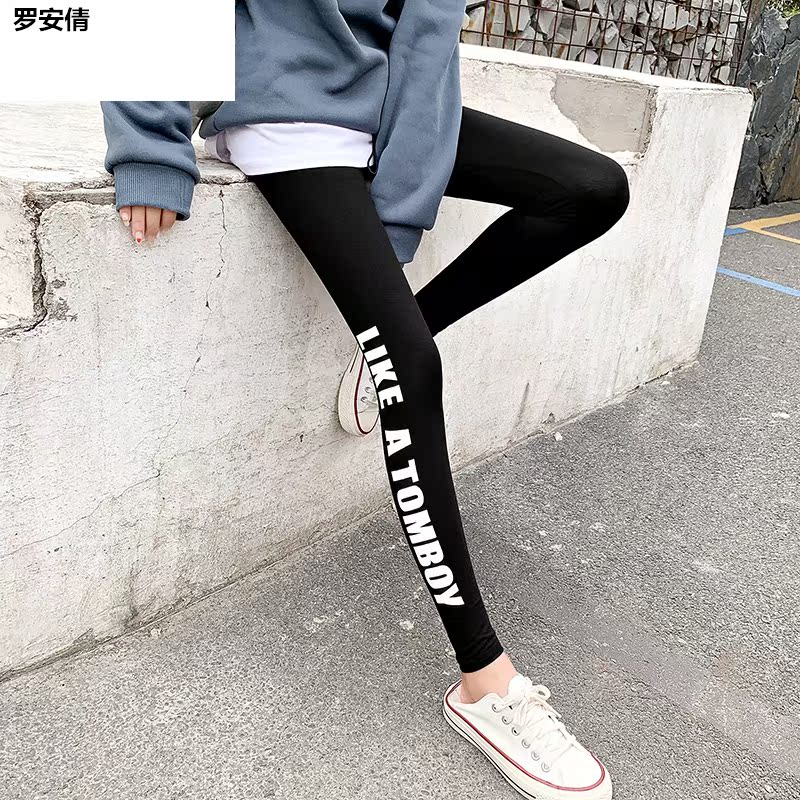 Bông bottompants phụ nữ mặc vào mùa xuân và mùa hè mỏng 100 feet nhỏ thể thao thể dục chặt chẽ quần đàn hồi chín điểm