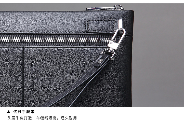 2018 mới Zhuo Fan Armani túi xách nam nam da thủy triều giản dị túi xách da phong bì túi - Túi của con người túi xách hàng hiệu