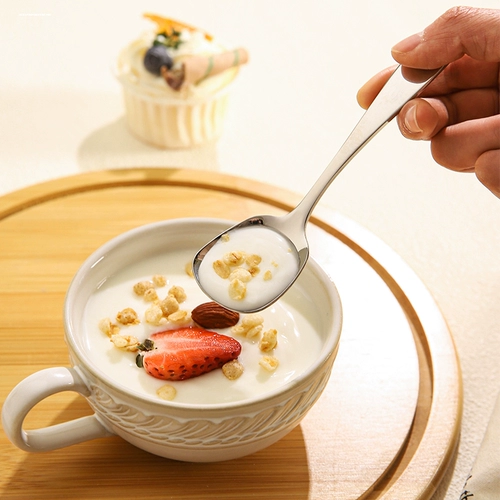 Детская креативная милая ложка из нержавеющей стали для домашнего использования, нержавеющая сталь AISI 304