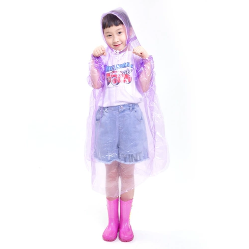 Длинный детский портативный дождевик для школьников подходит для мужчин и женщин, увеличенная толщина