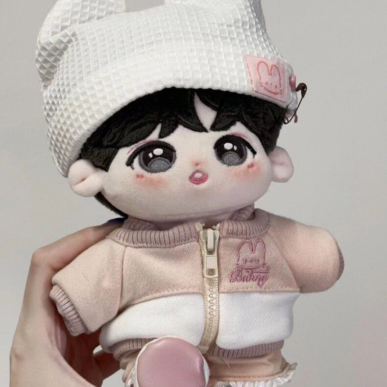 棉花娃娃/毛绒玩具娃衣 时代少年团贺峻霖属性棉花娃娃20cm超萌毛绒明星公仔周边玩偶现货 0001