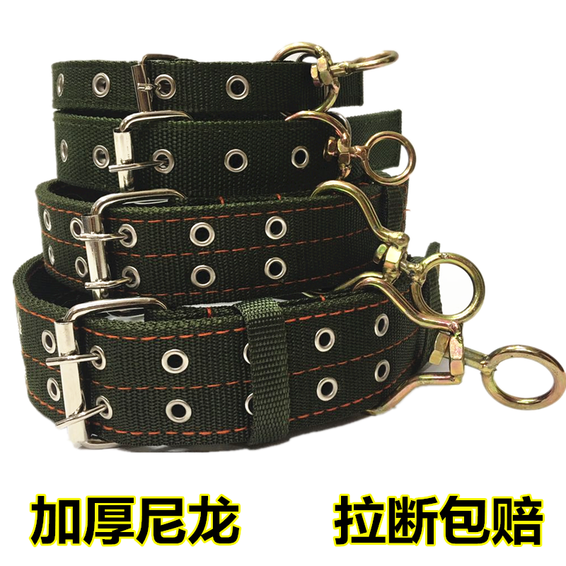 Double-row buckle large dog dog neckline Horse dog Kim Maud Shepherd dog collar Medium Dog Dog Traction Rope Neck neck ring
