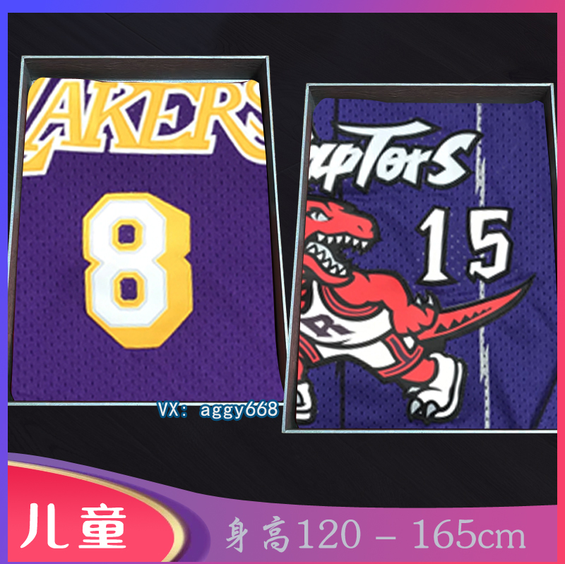 Embroidered Children's Basketball Jerseys Kobe, Raptors, Mcgrady, Carter, Doncic, Bird, Irving, Curry for Kids and Youth