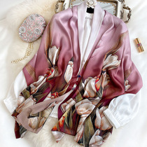 Hangzhou Silk Disk Cutting Roof Wedding ShawshawMom Scarf Female Spring Autumn Songsilk Silk Scarf