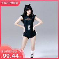 Breezeholiday Swimsuit Woman Bubble Spa Day Conservative Close Closed Student Connected Swimsuit