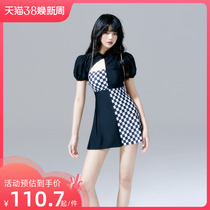 Breezeholiday Swimsuit Woman Summer Collapse Color Conservative Skinderness Reservative Sense Swimsuit