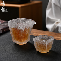 Septit on the snow to find plum glass frozen burning Master Cup road Cup retro tea cup tea cup Zen Chinese style