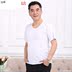 Body 桖 đơn mảnh mỏng một vest nam bông bóng rổ 2020 ngắn tay t-shirt bên ngoài mặc cha trắng. 