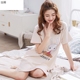 quần áo ngắn tay Liman Moday chúa ngủ váy mỏng mùa xuân hè phố Hàn Quốc phiên bản của womens pajama mùa nhà cô gái.