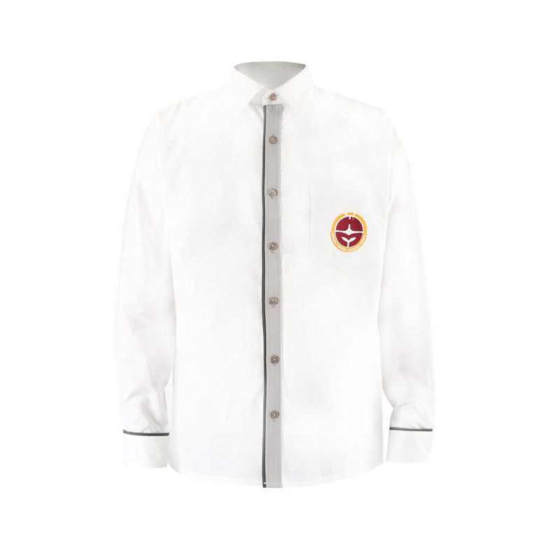 [Huamao Domestic Primary School-Middle School-High School] Men's Formal Long-Sleeved Shirt