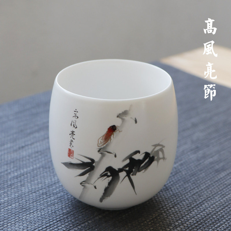 Quality Grand Cup Jingdezhen Handmade ceramic tea cup Pink cup Large number Chinese single Master's Cup Custom LOGO