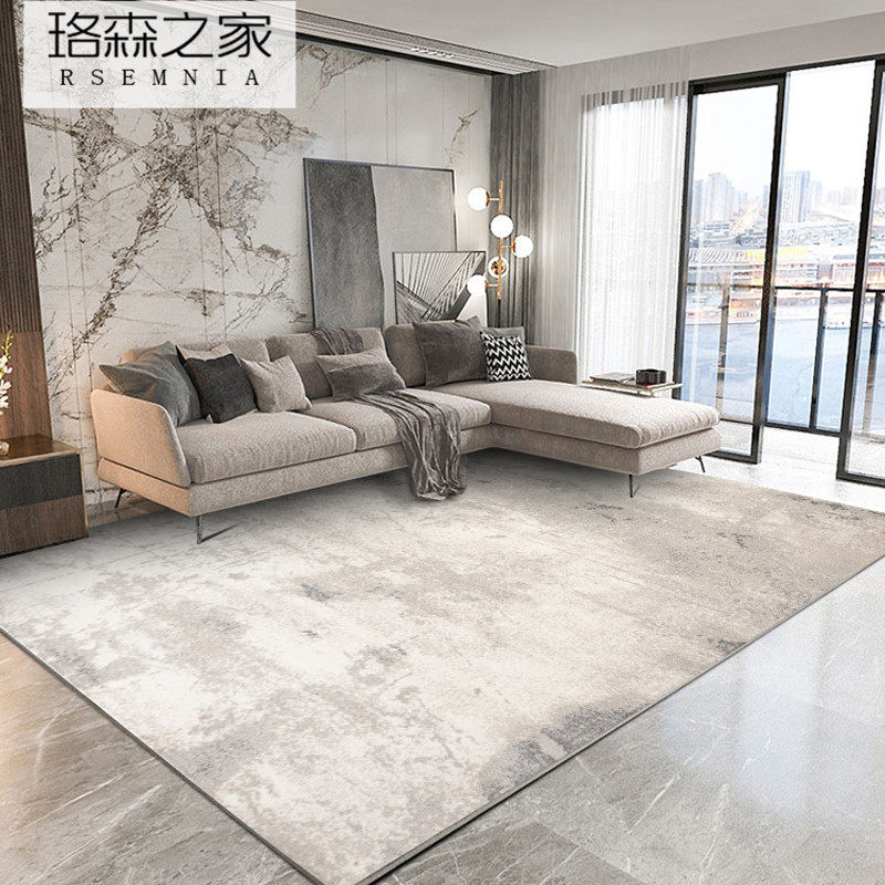 RSEMNIA Modern Light Extravagant Carpet Living Room Tea blanket Eurostyle erasable Home Easy-to-handle bedroom Dirty Mat