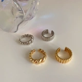 Ретро металлическое дизайнерское регулируемое безразмерное кольцо с косичкой, французский стиль, простой и элегантный дизайн