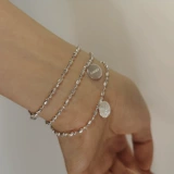 Ретро браслет, модное ожерелье с буквами, аксессуар, в корейском стиле, серебро 925 пробы, простой и элегантный дизайн