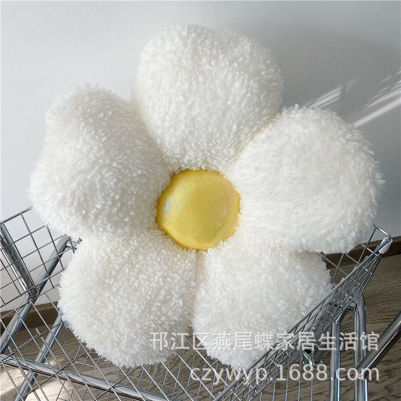 подушки-одеяла ins北欧风花朵蜜蜂抱枕花瓣沙发居家懒人飘窗卧室坐地上蒲团 Other