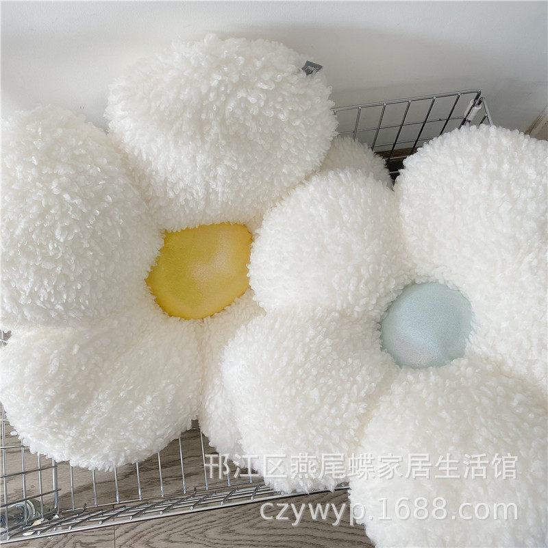 подушки-одеяла ins北欧风花朵蜜蜂抱枕花瓣沙发居家懒人飘窗卧室坐地上蒲团 Other