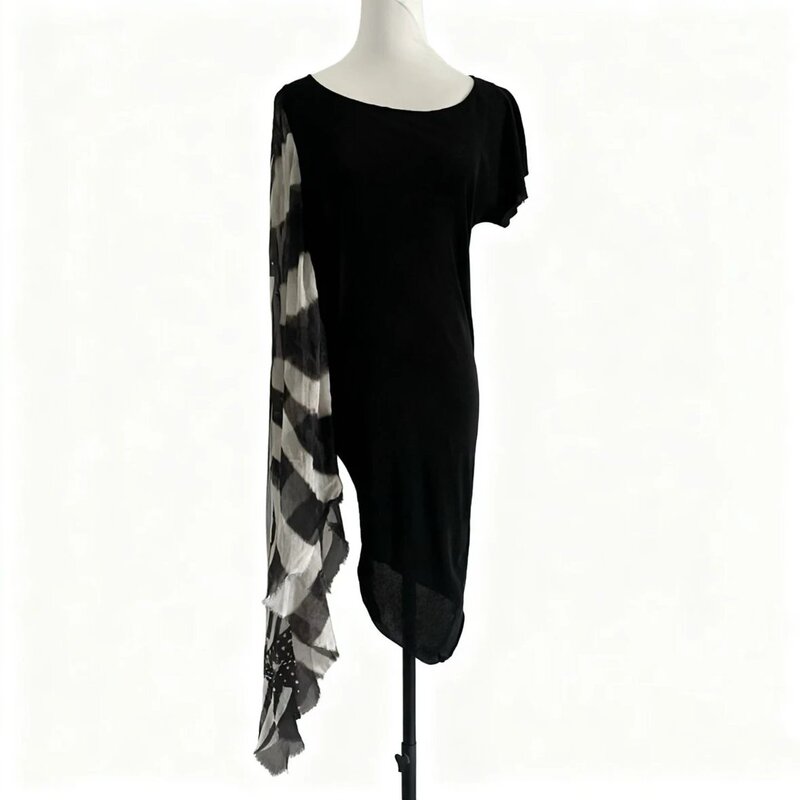 [in Stock] Muyu Original Zp Pattern Design V Series Emotionally Charged Ifsixwasnine 69 French Black Flag Short Sleeve