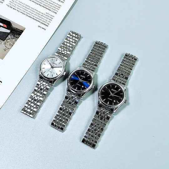 Genuine Men's Brand Fashion Watch, Trendy Men's Casual Simple Waterproof Steel Band Automatic Mechanical Watch