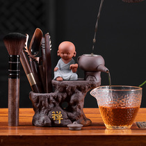 Creative little monk purple sand tea leak bubble tea filter net kung fu tea set accessories six gentlemen set tea ceremony Group