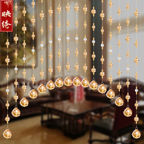 Beaded curtain crystal curtain guest room partition curtain bedroom bathroom aisle home luxury decorative curtain free of punching
