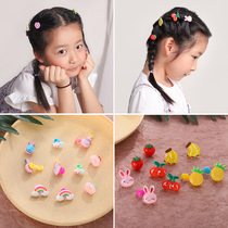 Children cartoon broken hairclip small grab clip Girl Flower baby cute princess mini Bean clip small hairclip