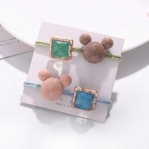 South Korean children East Gate Mickey Hairband girl padamtail ball head does not hurt hair rope headgear hair rope